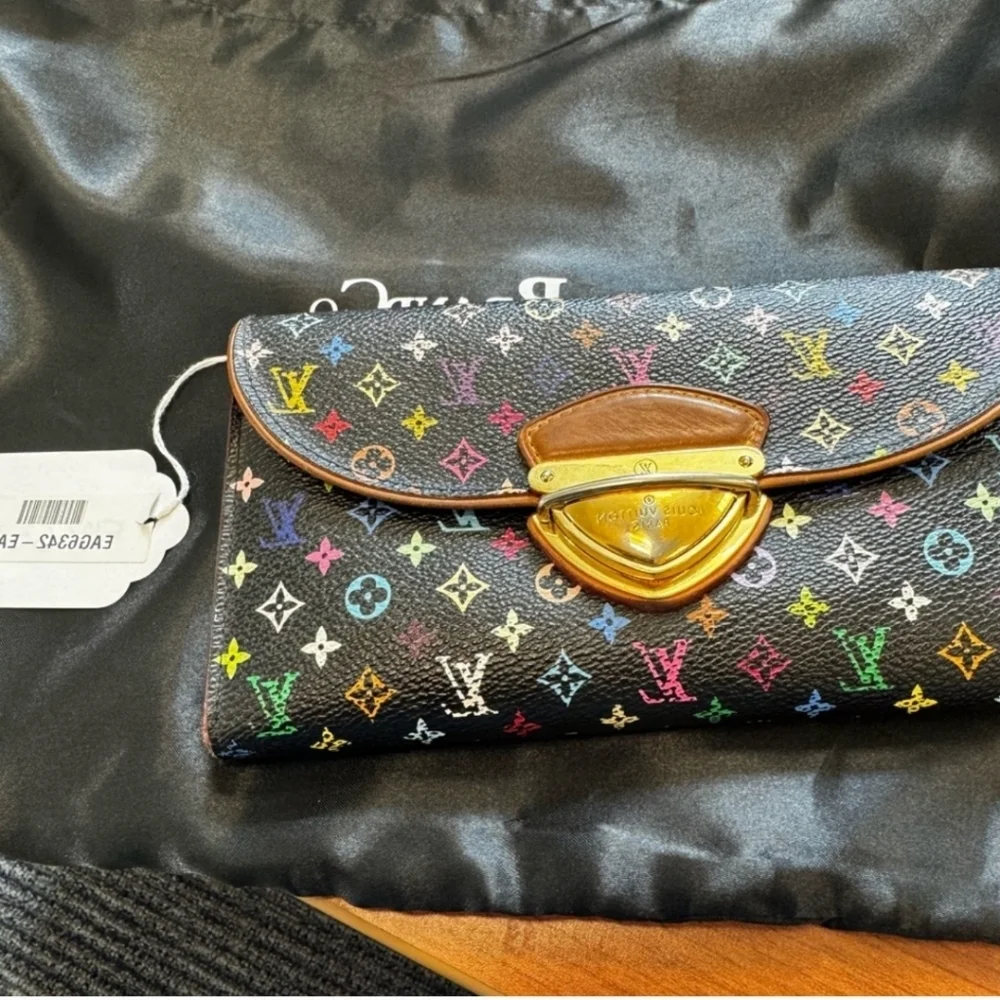Louis Vuitton Murakami Multicolor Monogram Wallet/Clutch